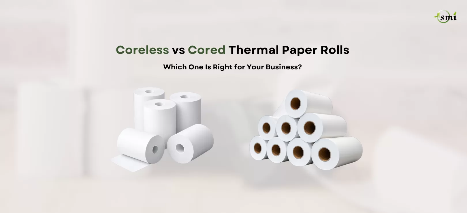Coreless vs Cored Thermal Paper Rolls